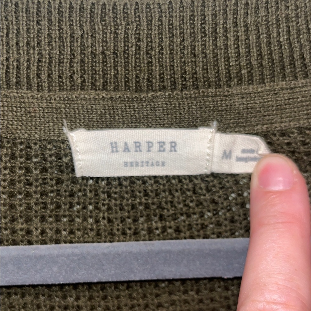 Elegant Olive Cardigan - Picture 2 of 5